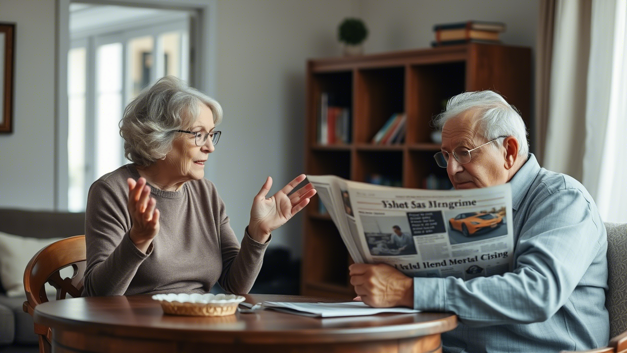 Seniorin fühlt sich überhört Ältere Frau spricht, aber wird ignoriert