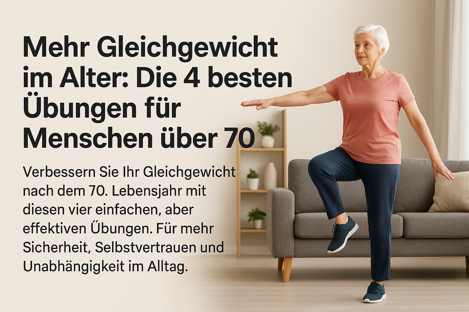 Mehr Gleichgewicht im Alter Die 4 besten Übungen für Menschen über 70