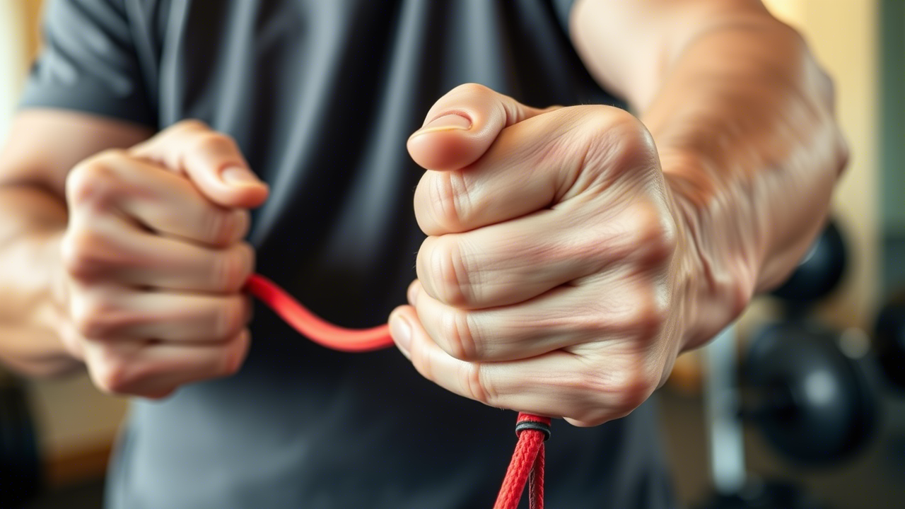 Älterer Mann hält Einkaufstasche